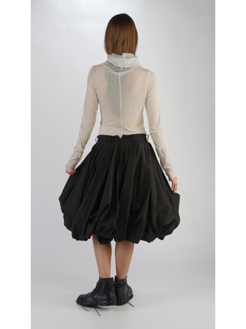 Rundholz DIP - Balloon skirt cotton poplin black - 2242530301
