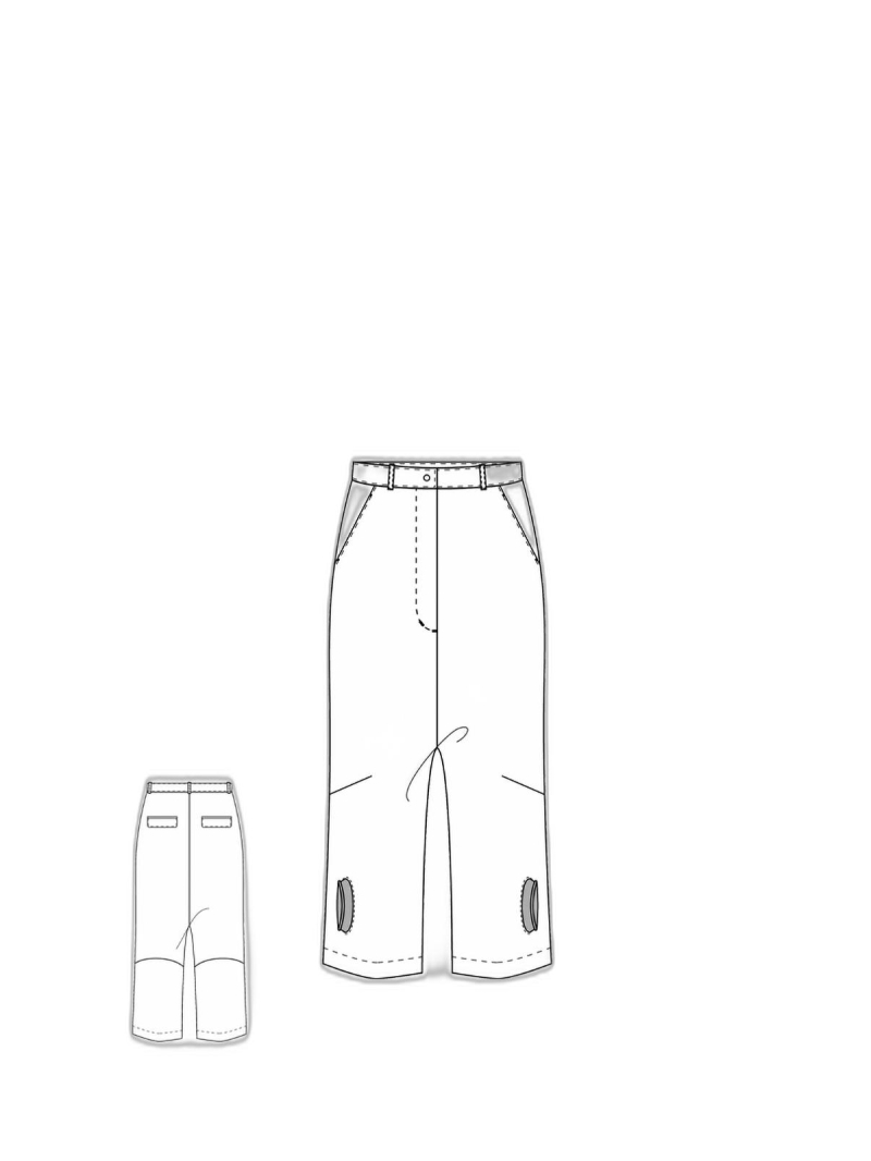 Rundholz DIP - Boot cut leinen-woll-hose mit lässiger schritthöhe - 2242630107