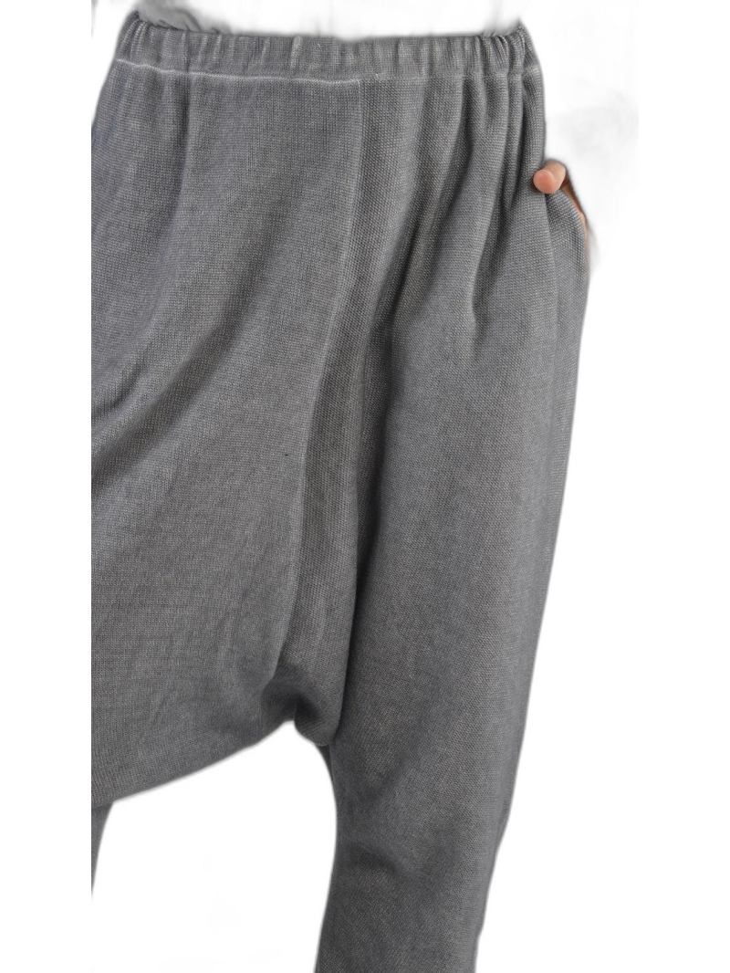 Rundholz DIP - Relaxed baumwoll-crepe-strickhose mit lässiger schritthöhe - 2242697609