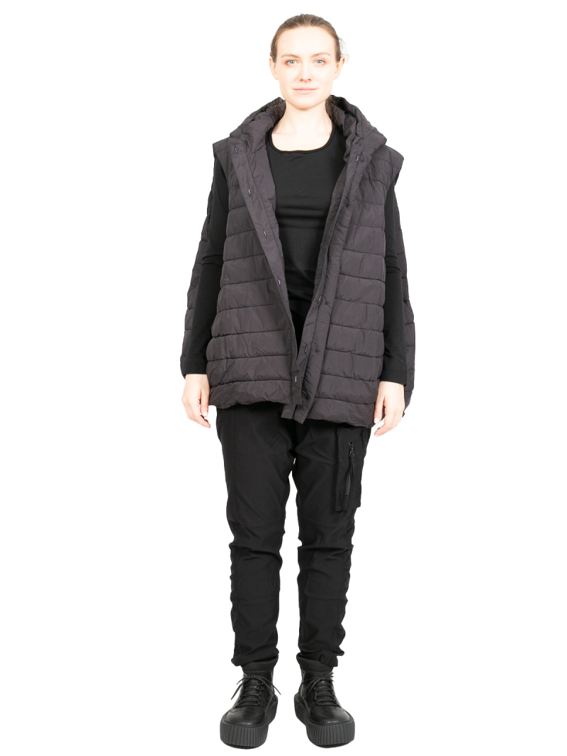 Rundholz Black Label - Jacke mit Kapuze und integrierter Weste wattier Black - 2243231101
