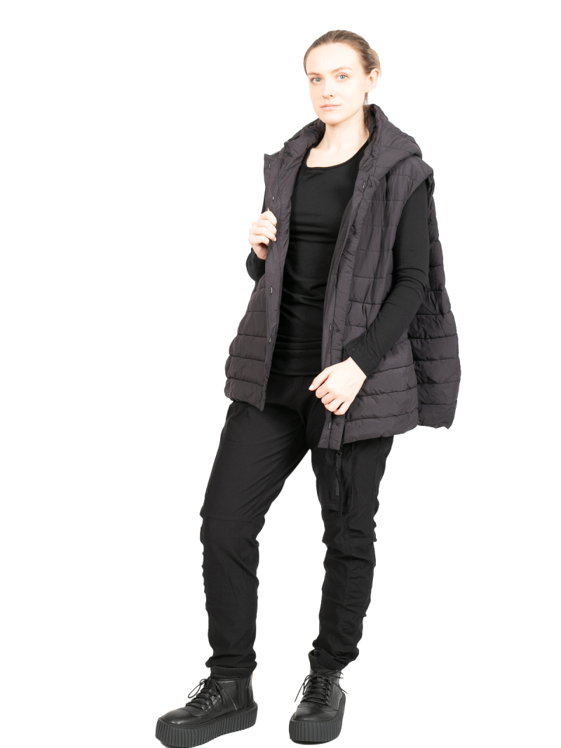Rundholz Black Label - Jacke mit Kapuze und integrierter Weste wattier Black - 2243231101