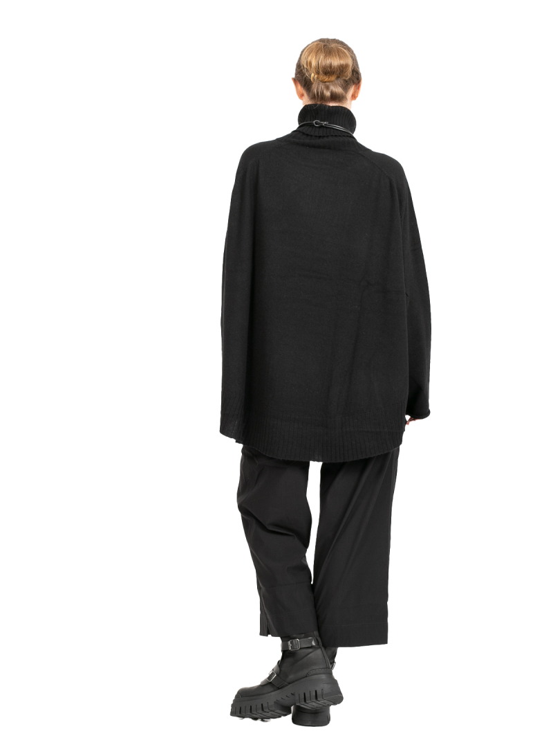 Rundholz Black Label - Hose Culotte mit schmaler Koffertasche Super Stretch Black - 2243220108