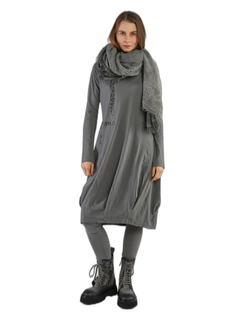 Rundholz Black Label - Rectangular lyocell-mix scarf with all-over print - 2243361408