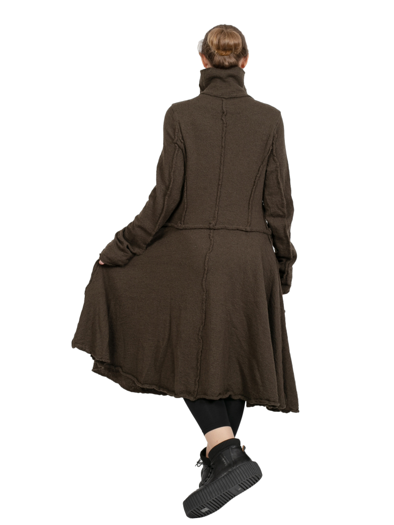 Rundholz Black Label - Вязаное пальто с карманами-портфелями из вареной шерсти Jungle - 2243897208