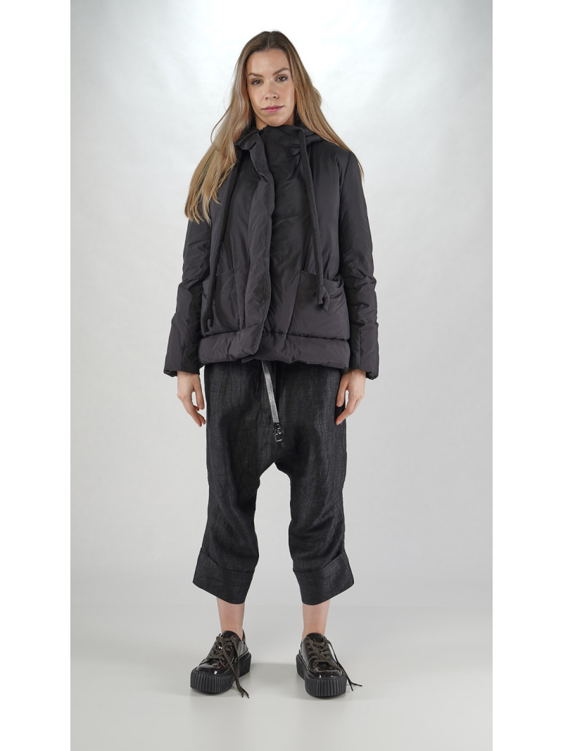 Rundholz - Rundholz Elegant quilted jacket with hood and pleats - 2251001103