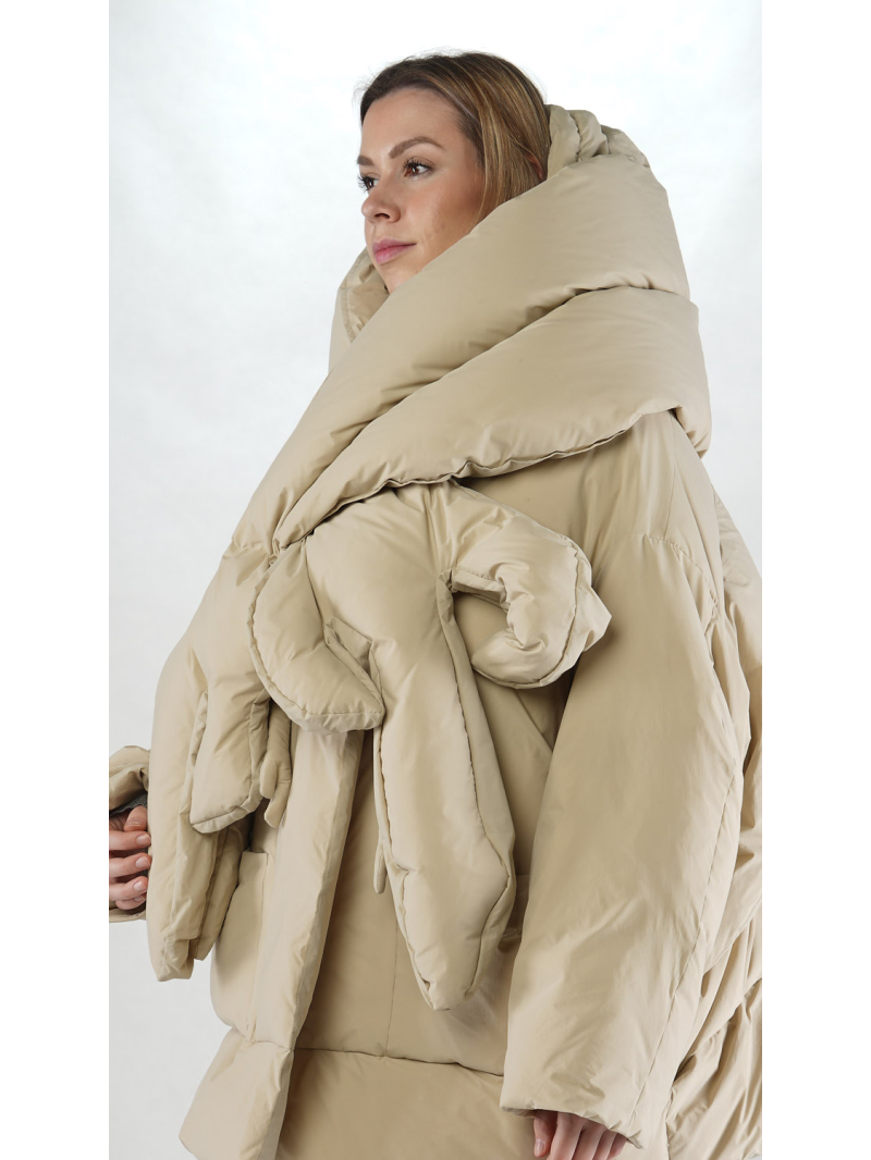 Rundholz - Schlauch Gänsedaunen Schal mit Monsterhänden - 2251001404