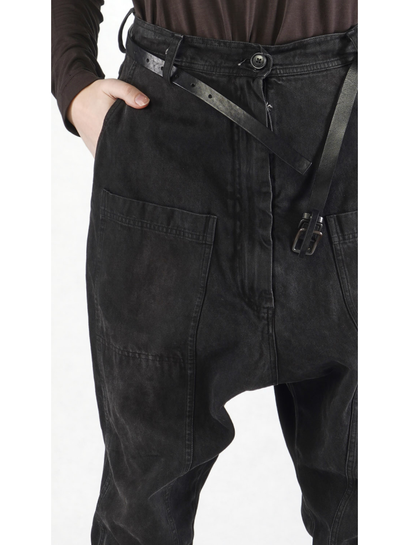 Rundholz - Baggy Denim Hose mit schmaler Fußweite - 2251030112