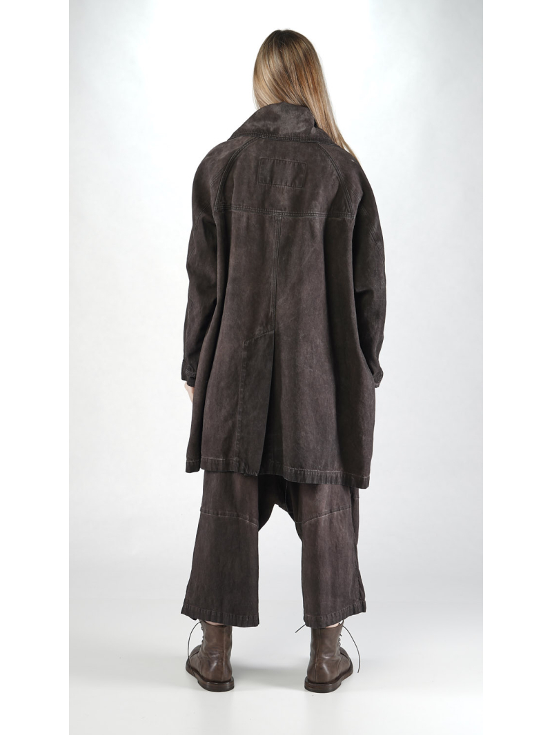 Rundholz - Oversize Denim Mantel mit Reverskragen - 2251031215