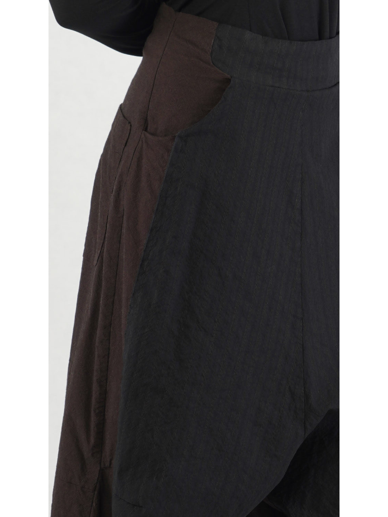 Rundholz - Rundholz Baggy Fit Hose aus Wolle und Baumwolle - 2251110106