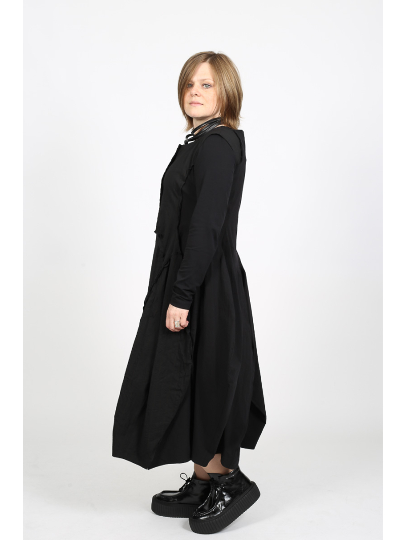 Rundholz - Rundholz Ballonkleid aus Wolle und Baumwolle - 2251110908