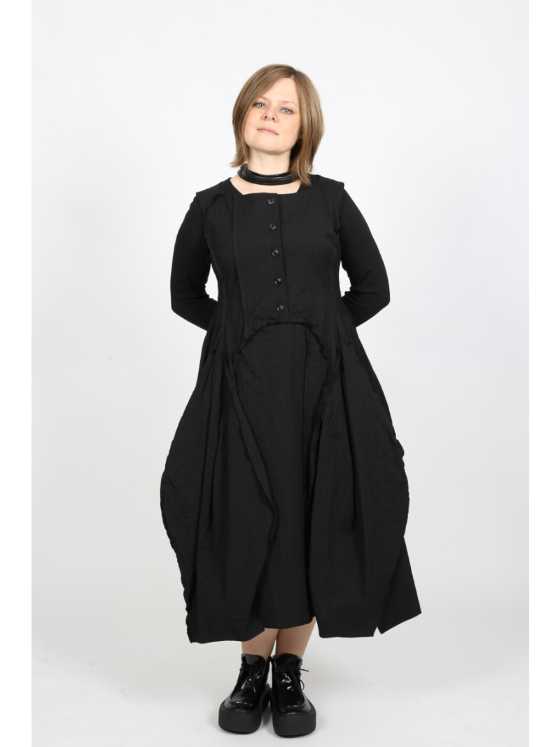 Rundholz - Rundholz Ballonkleid aus Wolle und Baumwolle - 2251110908