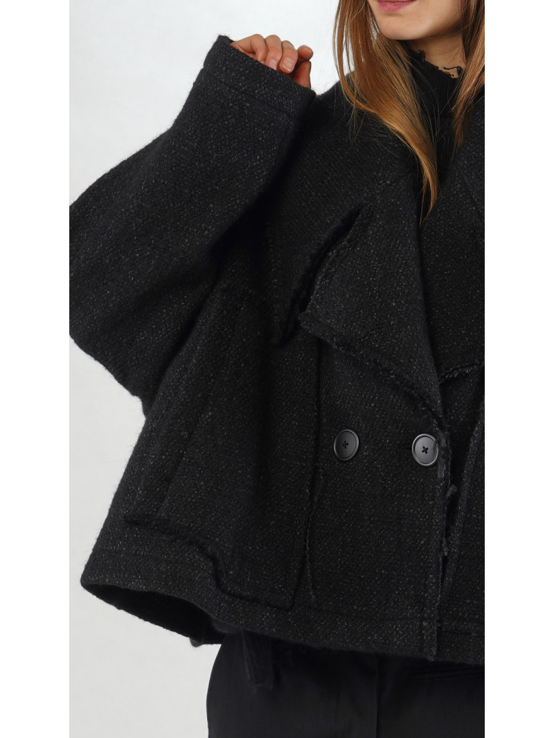 Rundholz - Ausgestellte Wollmix Jacke - 2251121102