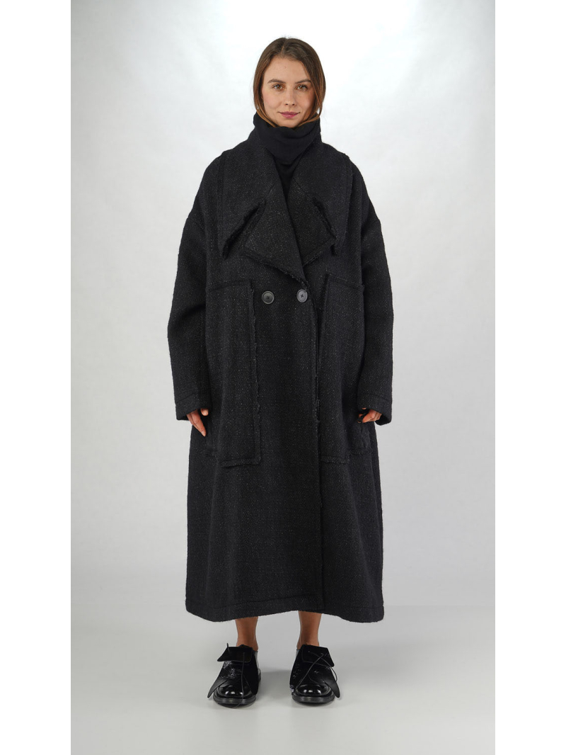 Rundholz -  A-Linien Wollmantel mit Reverskragen - 2251121201