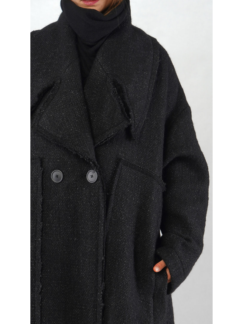 Rundholz -  A-Linien Wollmantel mit Reverskragen - 2251121201