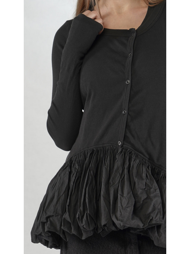 Rundholz - Taillierte Modal mix Jacke mit Volant - 2251181111