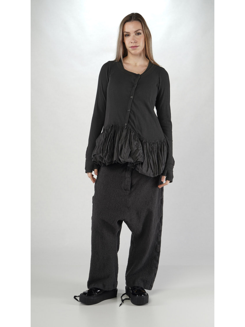 Rundholz - Taillierte Modal mix Jacke mit Volant - 2251181111