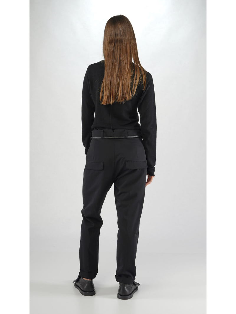 Rundholz - Schmale Woll Hose - 2251250103