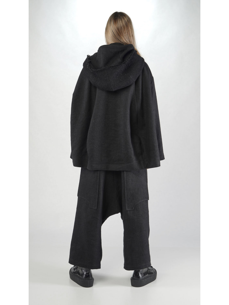 Rundholz - Zwei in Eins Leinenwoll Jacke - 2251261101