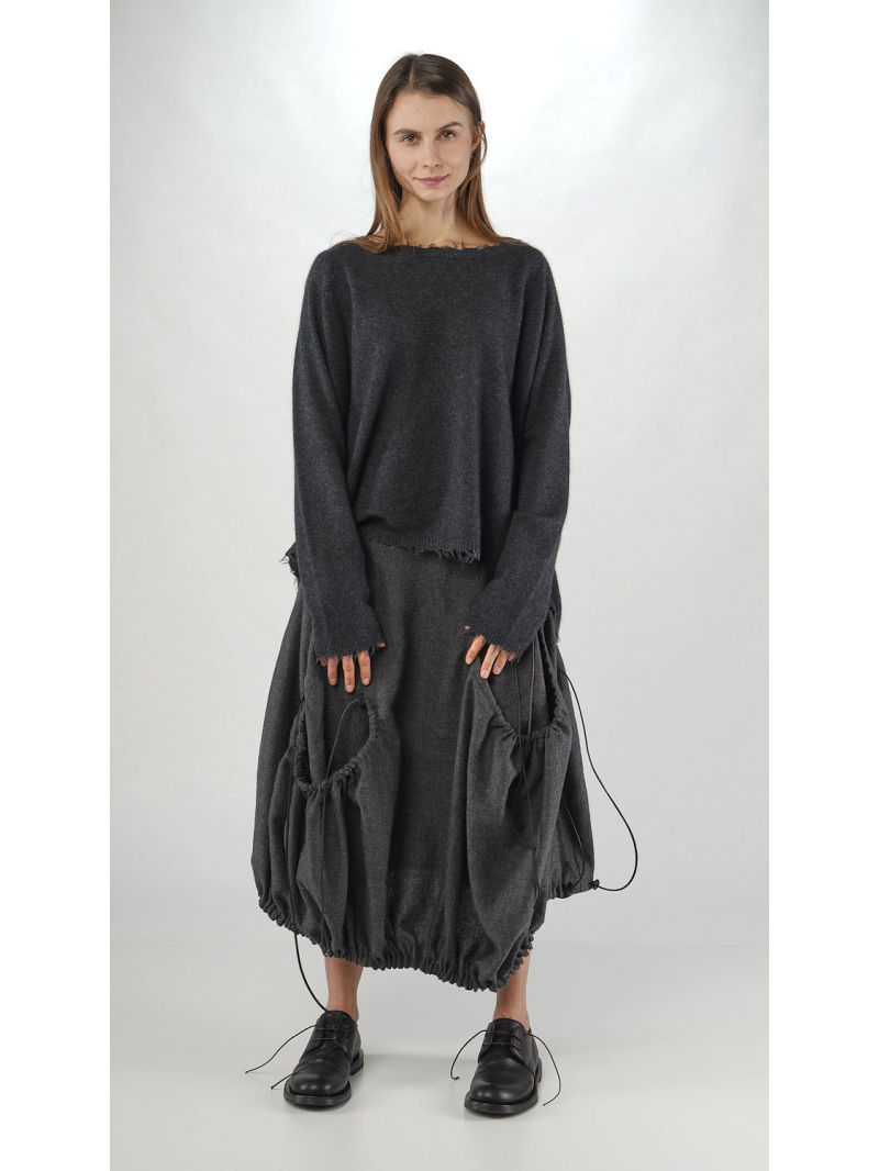 Rundholz - Rundholzs Flared sweater made of wool and raccoon hair - 2251330701