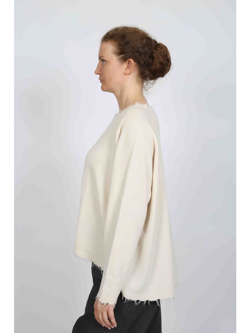 Rundholz - Rundholzs Flared sweater made of wool and raccoon hair - 2251330701