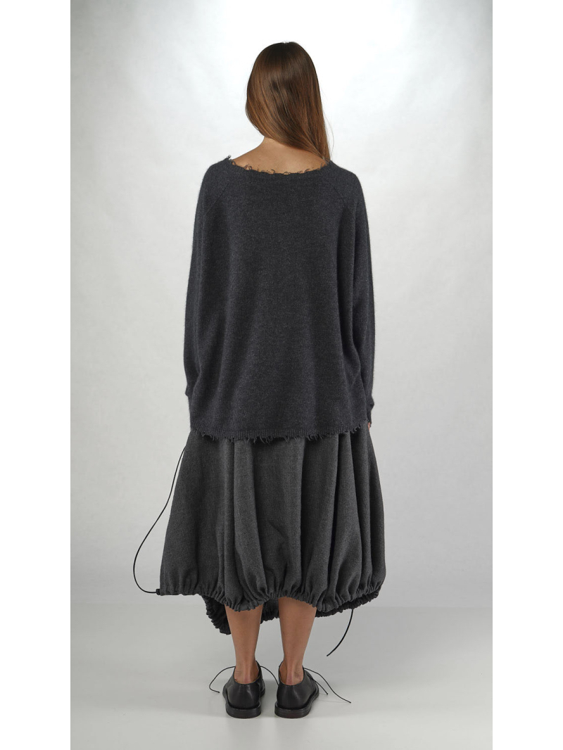 Rundholz - Rundholzs Flared sweater made of wool and raccoon hair - 2251330701