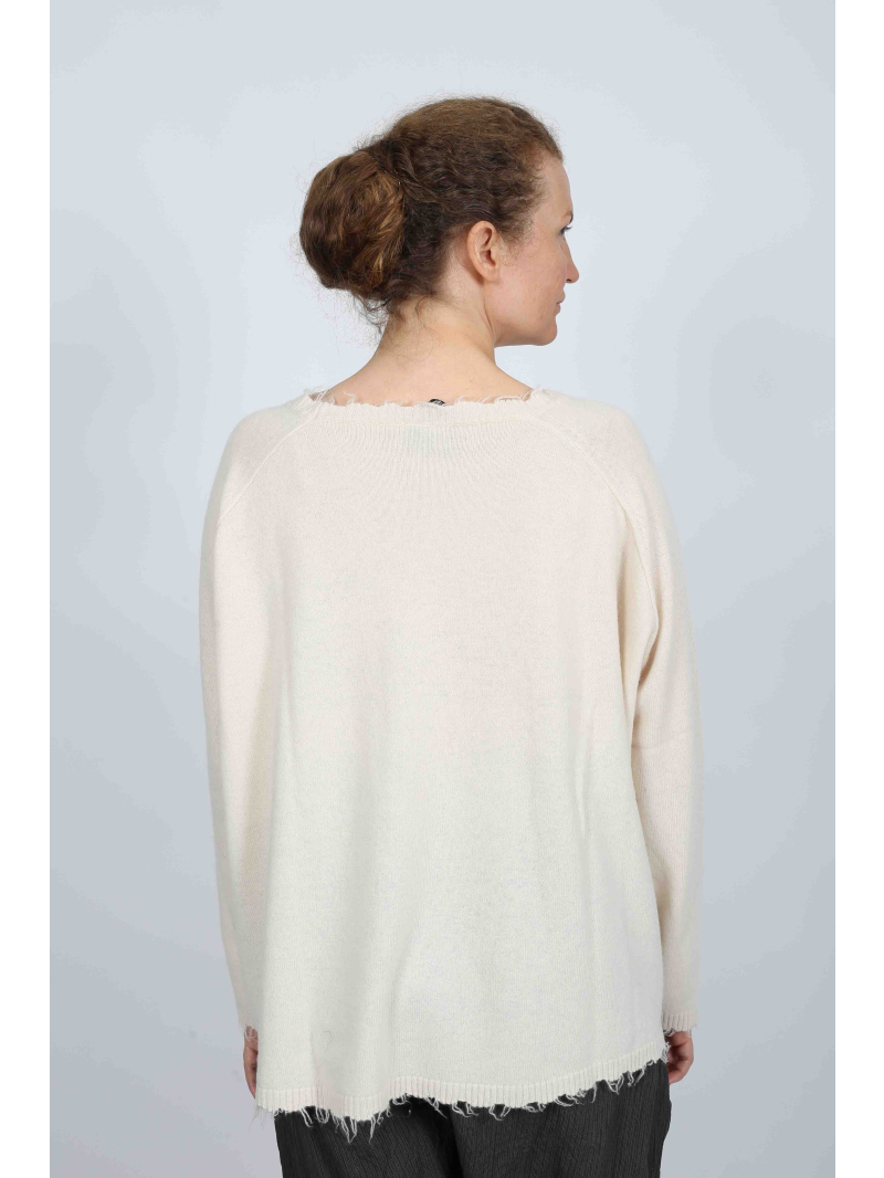 Rundholz - Rundholzs Flared sweater made of wool and raccoon hair - 2251330701