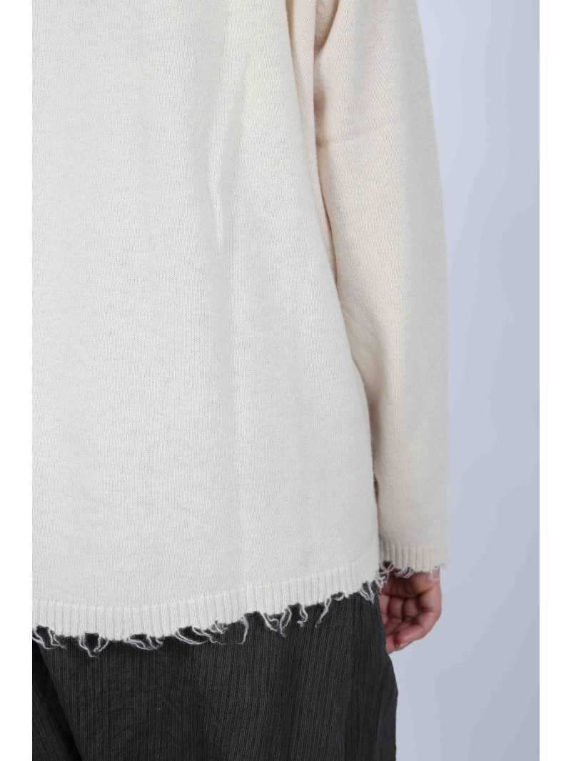 Rundholz - Rundholzs Flared sweater made of wool and raccoon hair - 2251330701