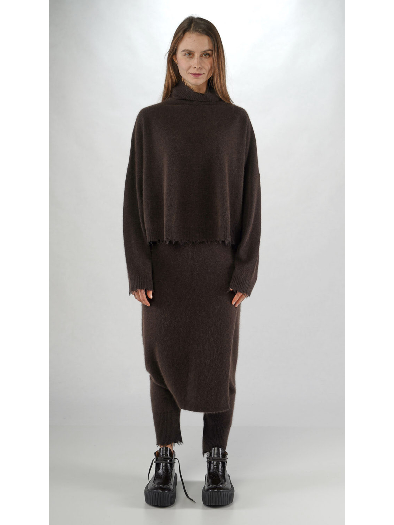 Rundholz - Kurzer Merino Pullover - 2251330702