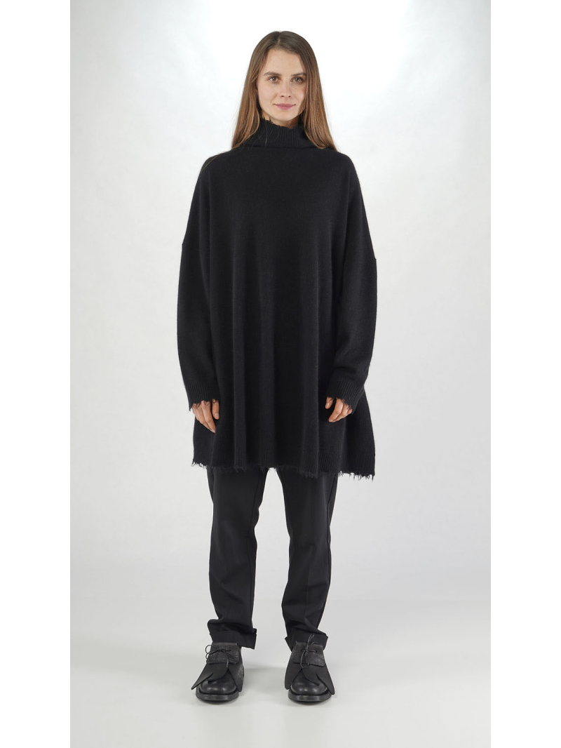 Rundholz - Gerade weite Merino Stricktunika - 2251337003