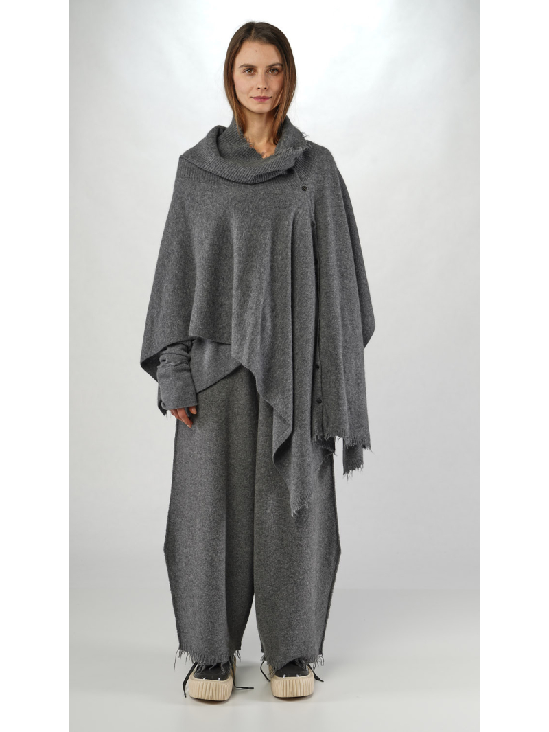 Rundholz - Rundholz Oversize Strickschal aus Wolle und Waschbärhaar - 2251337707