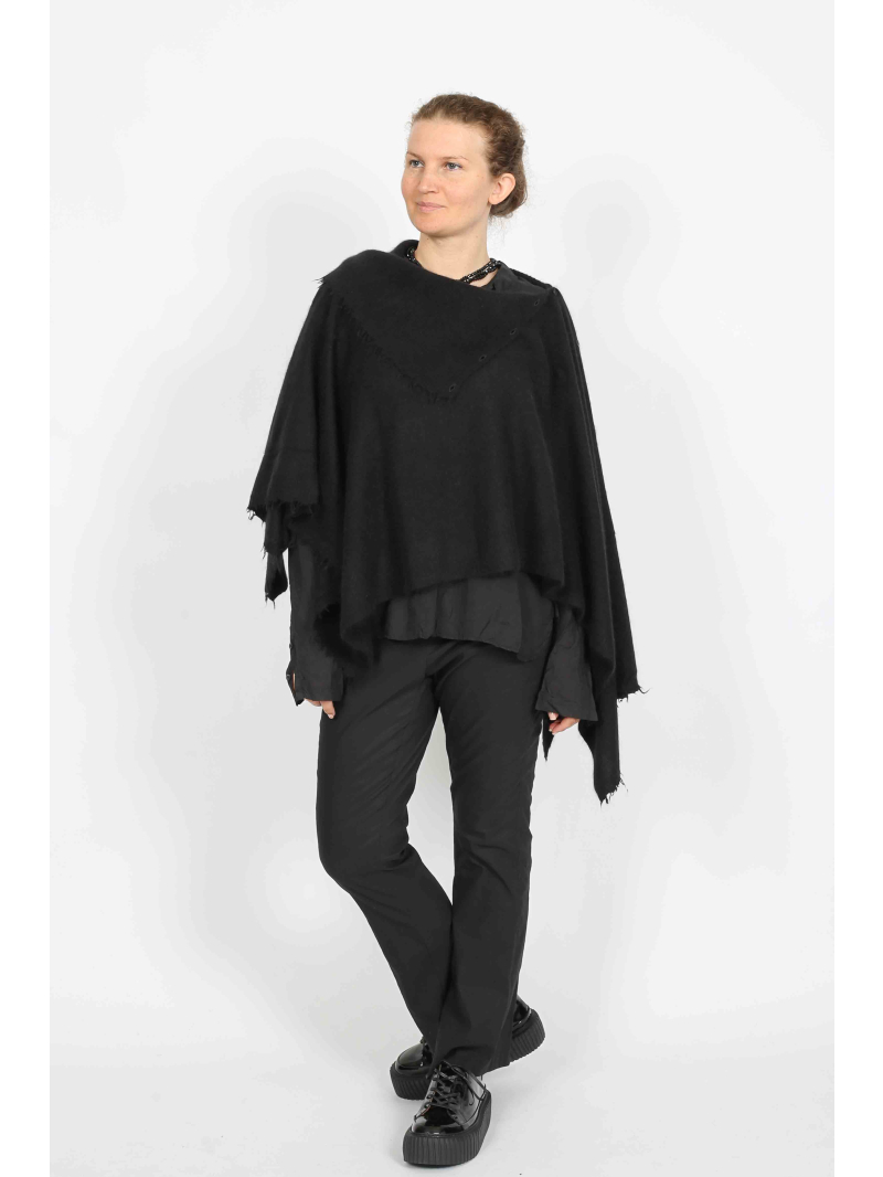 Rundholz - Rundholz Oversize Strickschal aus Wolle und Waschbärhaar - 2251337707