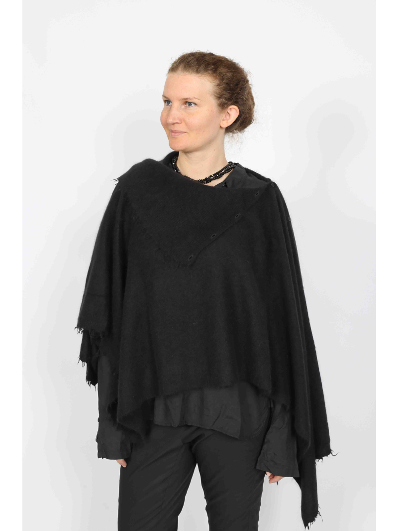 Rundholz - Rundholz Oversize Strickschal aus Wolle und Waschbärhaar - 2251337707