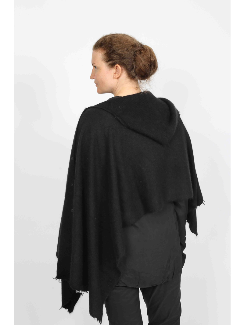 Rundholz - Rundholz Oversize Strickschal aus Wolle und Waschbärhaar - 2251337707