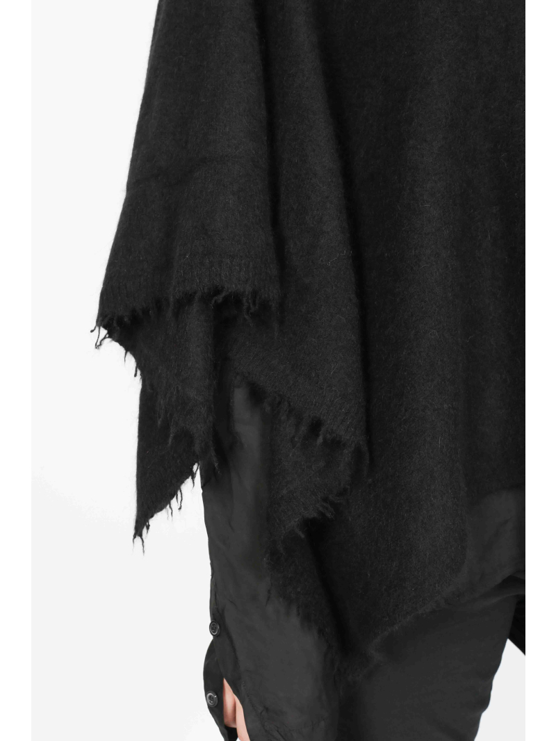 Rundholz - Rundholz Oversize Strickschal aus Wolle und Waschbärhaar - 2251337707