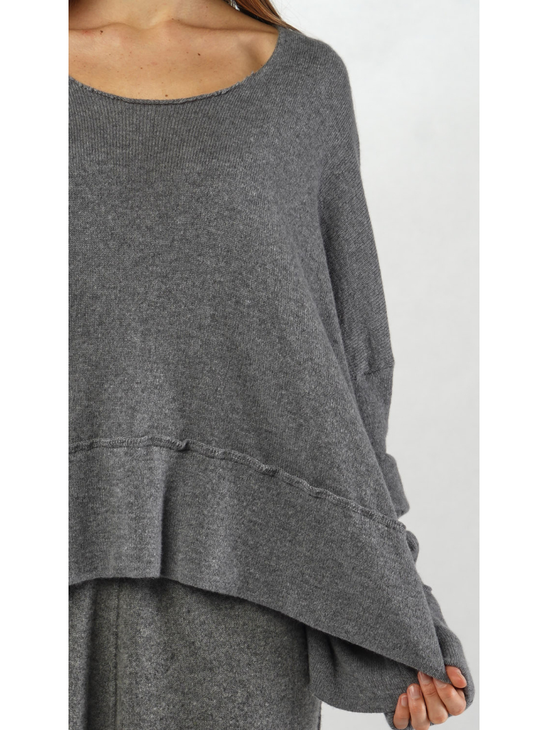 Rundholz - Weiter Kaschmir Pullover - 2251360703