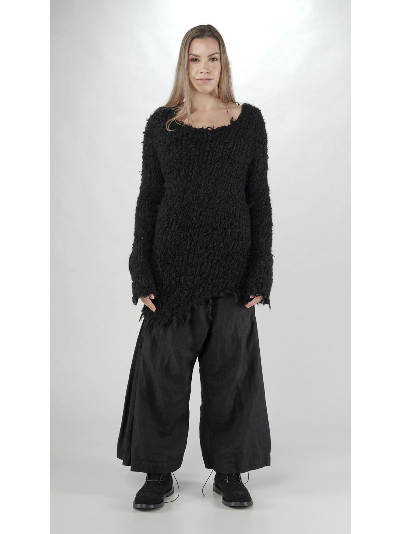 Rundholz - Schmale Woll Stricktunika - 2251387003