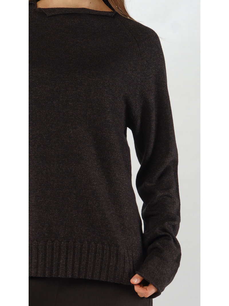 Rundholz - Schmaler Wollpapier mix Pullover - 2251390701