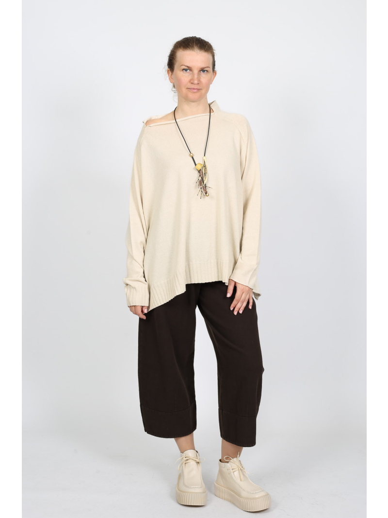 Rundholz - Rundholz Elegant sweater with raglan sleeves and rolled edges - 2251390702