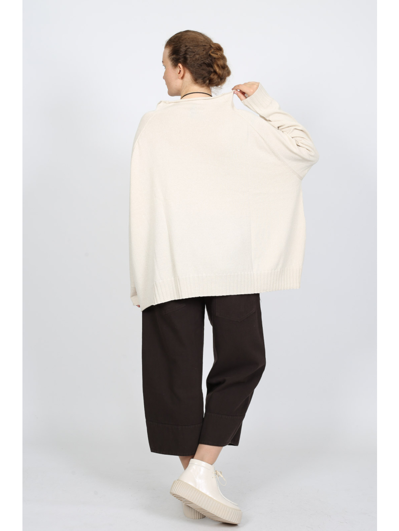 Rundholz - Rundholz Elegant sweater with raglan sleeves and rolled edges - 2251390702