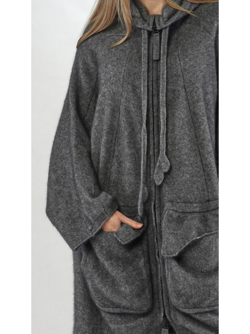 Rundholz - Waschbär Strickmantel mit Kapuze - 2251417209