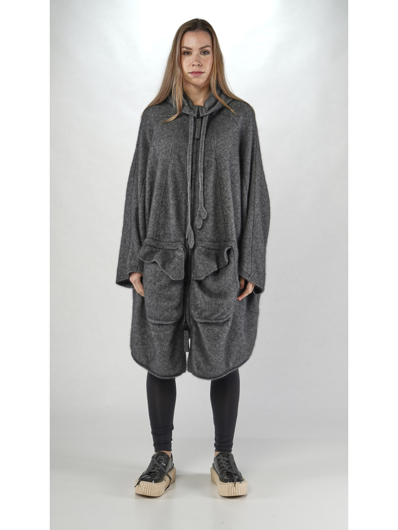 Rundholz - Waschbär Strickmantel mit Kapuze - 2251417209