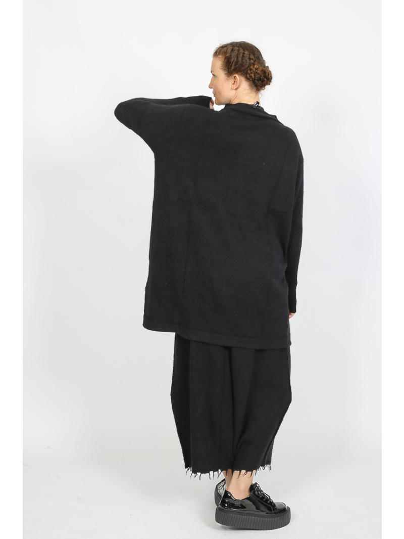 Rundholz - Knitted tunic with opossum and silk - 2251427006