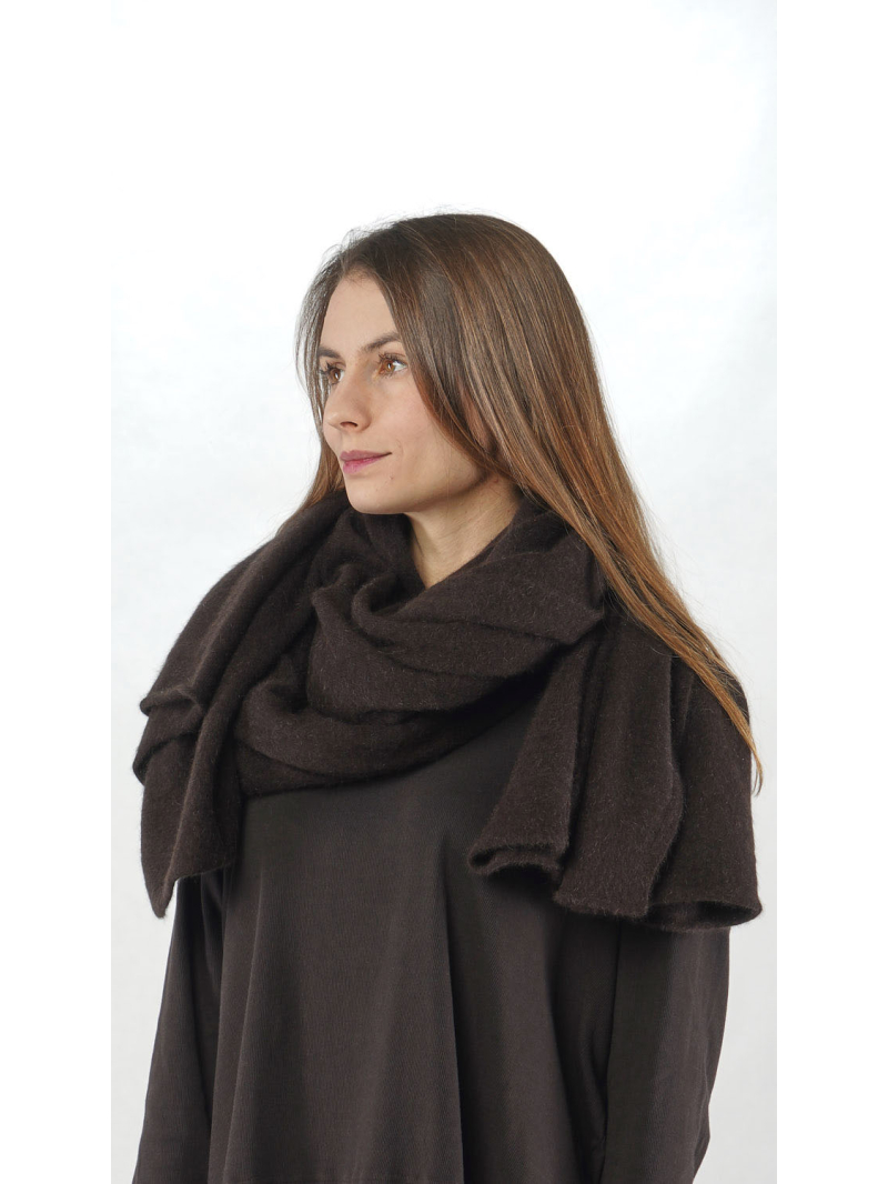 Rundholz - Oversize Woll Strickschal - 2251427707