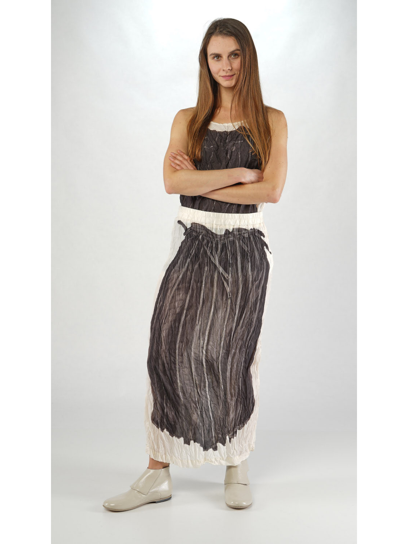 Rundholz - Cupro Rock mit Platziertem Digital Druck - 2251470302