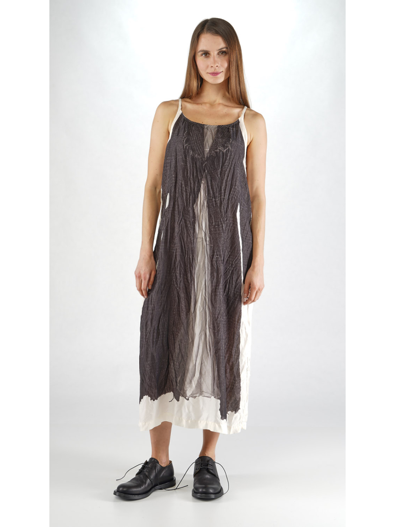 Rundholz - Cupro Kleid mit Platziertem Digital Druck - 2251470906