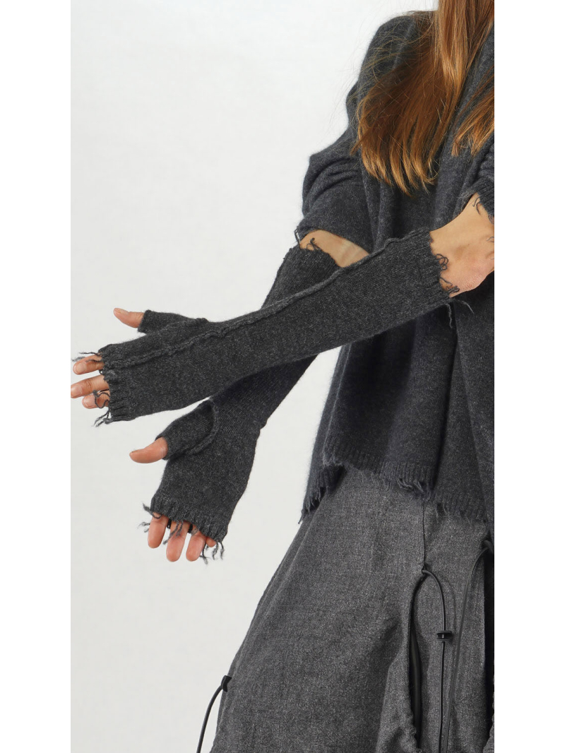 Rundholz - Halblange Merino yak Stulpen - 2251533107