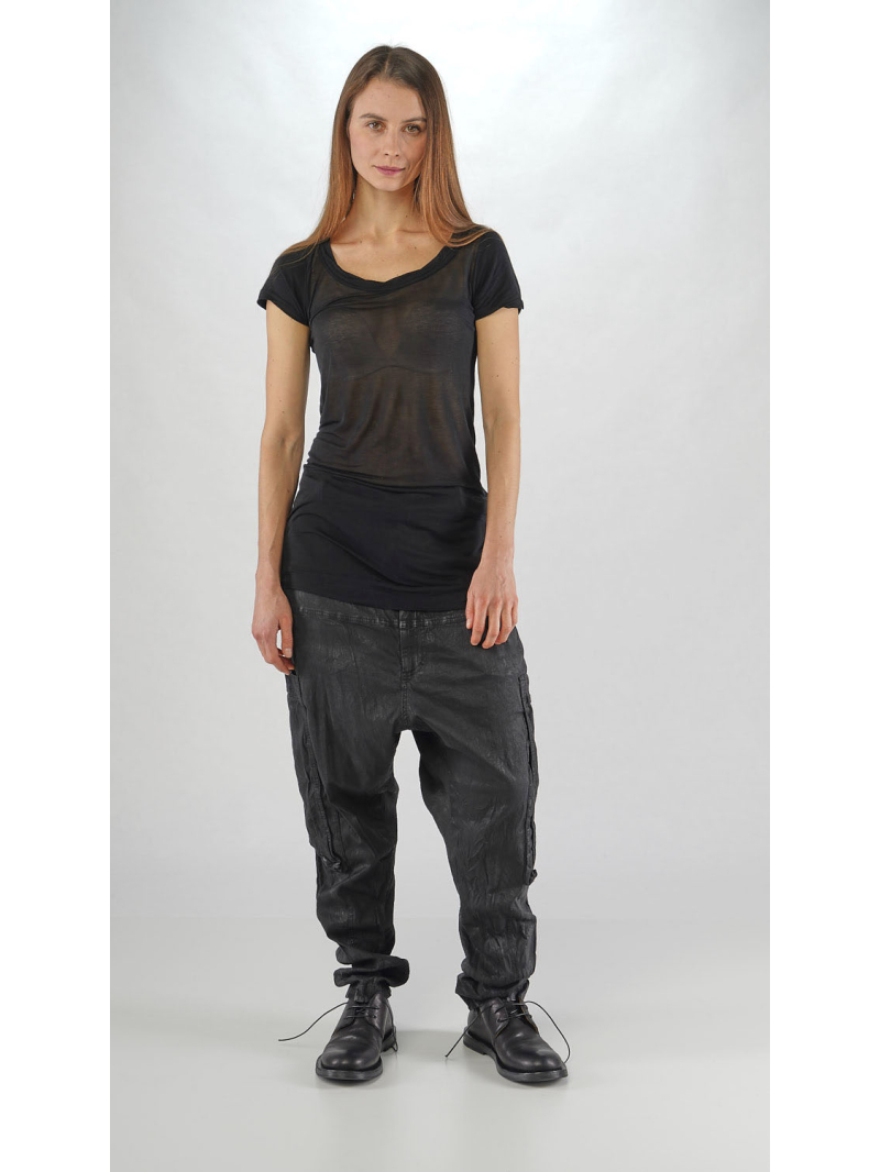 Rundholz - Schmales Lyocell Seiden Jersey T-shirt - 2251620502