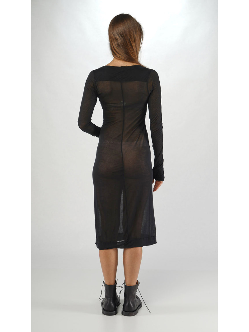 Rundholz - Lyocell Seiden Jersey Kleid mit Angeschnittenem Handschuh - 2251620903