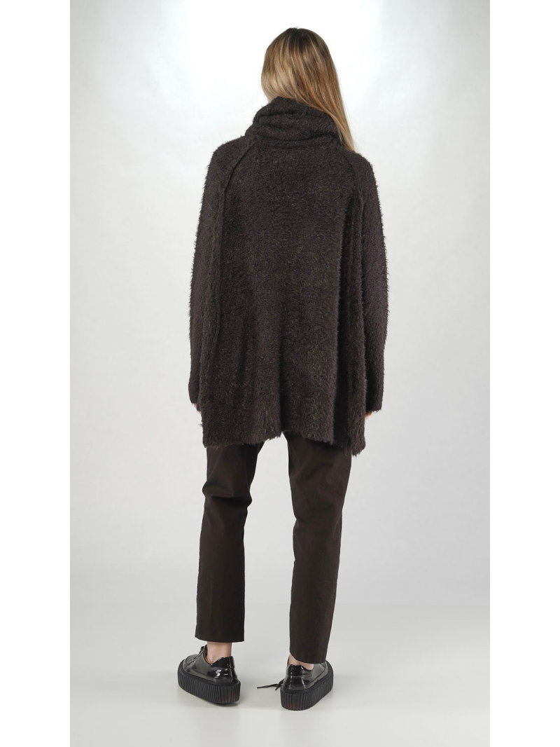 Rundholz - Asymmetrischer Tussah Seiden Pullover - 2251650701