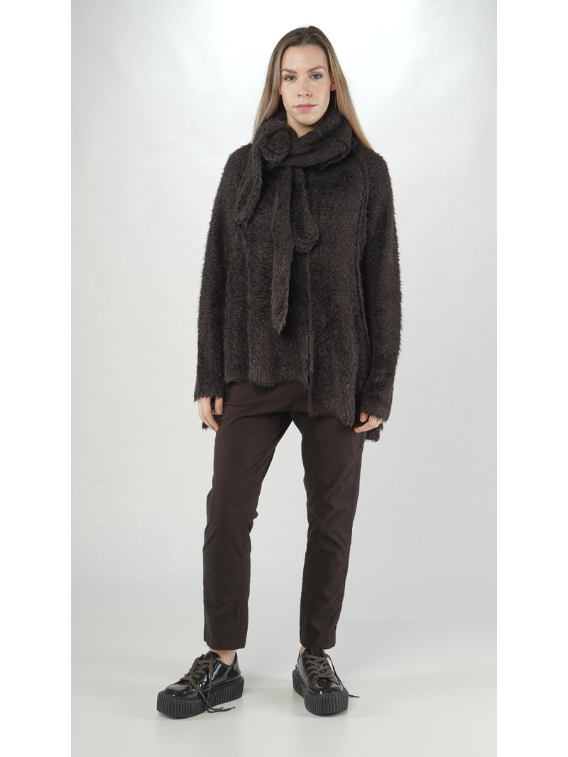 Rundholz - Asymmetrischer Tussah Seiden Pullover - 2251650701